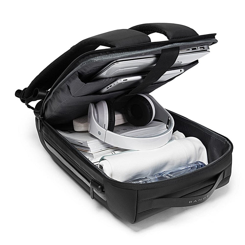 Mochila Executiva Luxxy - Notebook 15`, Impermeável, Porta USB e Trava TSA